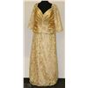 Image 1 : GOLD TONE LACE COVERED 3/4 SLEEVE DRESS