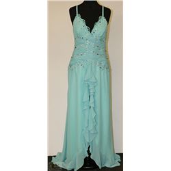 LIGHT GREEN THIGH HIGH SLIT SIZE UNKNOWN