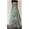 Image 1 : SIZE 12 GREEN TONE STRAPLESS GOWN WITH CORSET BACK