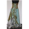 Image 2 : SIZE 12 GREEN TONE STRAPLESS GOWN WITH CORSET BACK