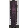 Image 2 : SIZE 18W PURPLE SEQUIN RUFFLED SKIRT GOWN
