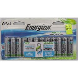 LOT OF 1 PACK OF AA ENERGIZER ECO ADVANCED