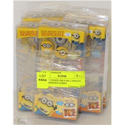 PK OF 5 DESPICABLE ME 2 MINION HEADPHONES COMES