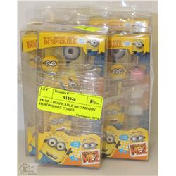 PK OF 5 DESPICABLE ME 2 MINION HEADPHONES COMES