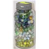 Image 1 : LARGE JAR WITH ASSORTED VINTAGE MARBLES