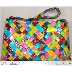 LARGE BAG MADE WITH BAR SOAP LABELS