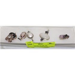 NEW STERLING SILVER .925 PENDANTS INCL AMETHYST,