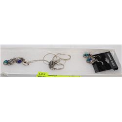 .925 STERLING SILVER MATCHING SET PENDANT,EARRINGS