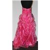 Image 2 : HOT PINK SIZE 14 SEQUINED STRAPLESS GOWN