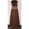 Image 1 : DARK BROWN HALTER STYLE GOWN