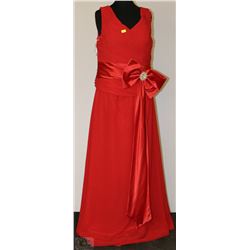 RED BIG BOW DRESS SIZE UNKNOWN