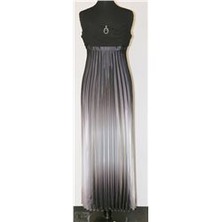 SIZE 8P TWO TONE BLACK AND SILVER DRESS