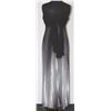 Image 2 : SIZE 8P TWO TONE BLACK AND SILVER DRESS