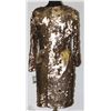 Image 2 : SIZE 10 SEQUINED GOLD TONE DRESS