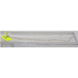 NEW BEAUTY JEWELRY .925 SILVER PLATED TWIST CHAIN