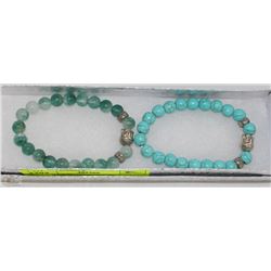 #28- FLORAL,TOURQUOISE BRACELETE BEAD