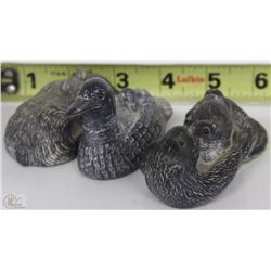 HAND CARVED WOLF SCULPTURES