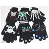 Image 1 : 6 PACK GLOW IN THE DARK GLOVES