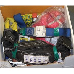 LOT OF INDUSTRIAL GRADE SAFETY HARNESSES & STRAPS