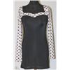 Image 1 : SIZE XL POKA DOT AND BLACK SHORT DRESS