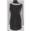 Image 2 : SIZE XL POKA DOT AND BLACK SHORT DRESS