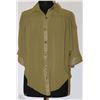 Image 1 : SHEER SIZE UNKNOWN GREEN BLOUSE