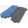 Image 1 : 2 PACK LADIES LEATHER GLOVES SIZE LARGE