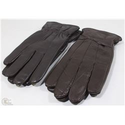 2 PACK LADIES LEATHER GLOVES SIZE LARGE