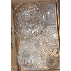 ESTATE BOX OF ASHTRAYS, SERVING ITEMS, AND MORE!