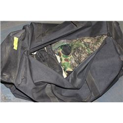 DUFFLE BAG OF CAMO HUNTING GEAR SIZE LARGE