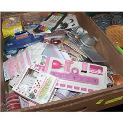 FLAT OF SCRAPBOOKING SUPPLIES