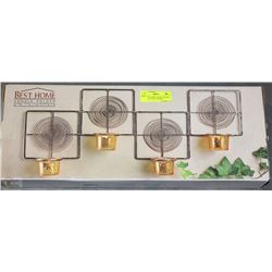 NEW BEST HOME CANDLE HOLDER 5PC METAL WALL SCONCE