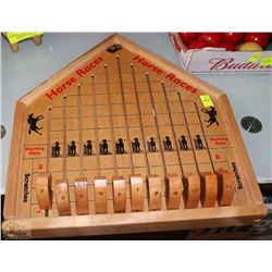 VINTAGE WOOD HORSE RACES GAME