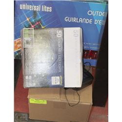 LOT OF 3 BOXES OF CHRISTMAS LIGHTS, INCL 3 BOXES