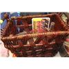 Image 1 : WICKER BASKET WITH ASSORTED COCA COLA PRODUCTS,