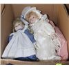 Image 1 : BOX OF VINTAGE PORCELAIN DOLLS