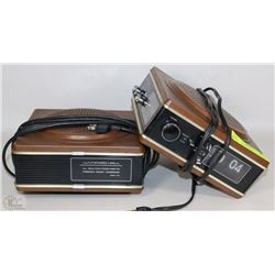 LOT OF 2 WYNFORD HALL VINTAGE RADIO AND CLOCK