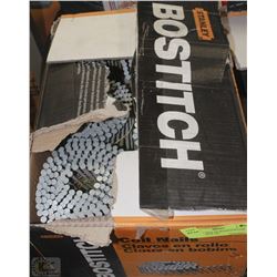 PARTIAL BOX OF BOSTITCH COIL NAILS 3-1/4"X.120