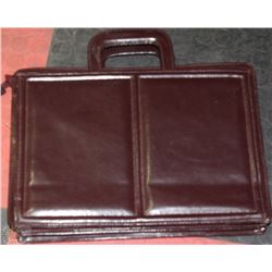 CARTELLE LEATHER ATTACHE BAG