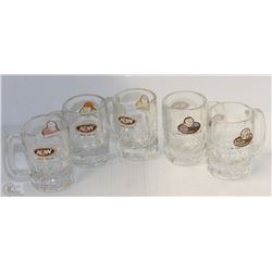 5PC A&W BURGER FAMILY MINI COLLECTOR MUGS