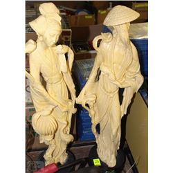 IVORY COLOURED STATUES