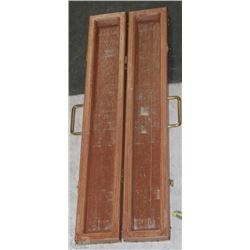 OAK AND BRASS POOL CUE CASE