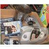 Image 1 : BOX WITH NEW BLU RAY DVD MOVIES, NEW STEREO