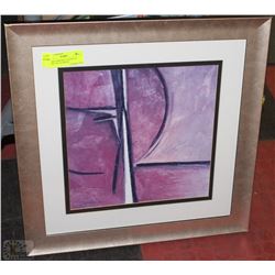 FRAMED ABSTRACT SIGNED BY ARTIST JOY ALDRIDGE