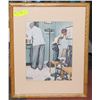 Image 1 : NORMAN ROCKWELL PICTURE 17W X 21H