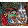 Image 1 : BOX W/CHRISTMAS ITEMS INCL. LED LIGHTS,