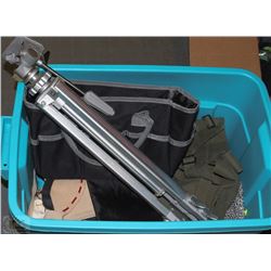 TOTE OF PURSES WITH TRIPOD