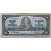 Image 1 : 1937 CANADIAN $5.00 KING GEORGE VI  BANK NOTE