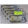 Image 1 : 1973 CANADIAN $1.00 BANK NOTE  W/CONSECUTIVE