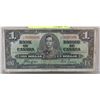 Image 1 : 1937 CANADIAN $1.00 KING GEORGE VI  BANK NOTE